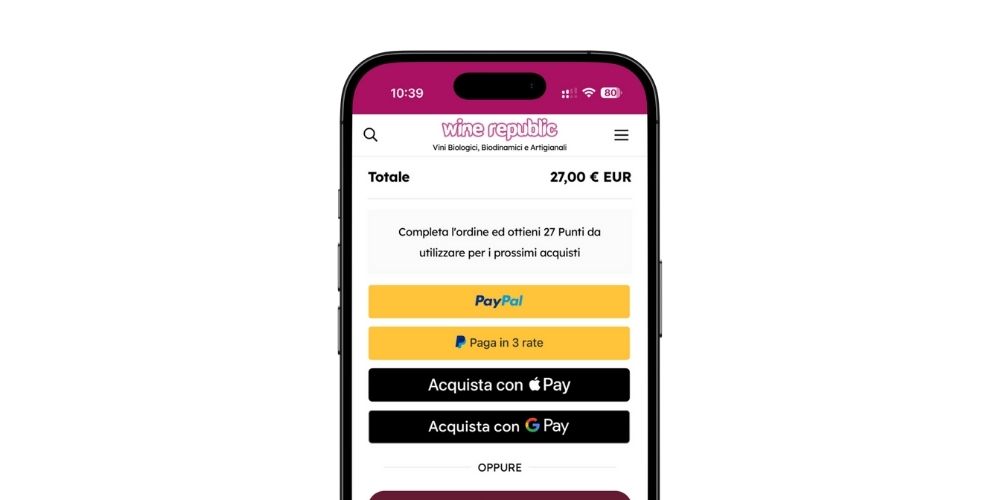 e-commerce cart page
