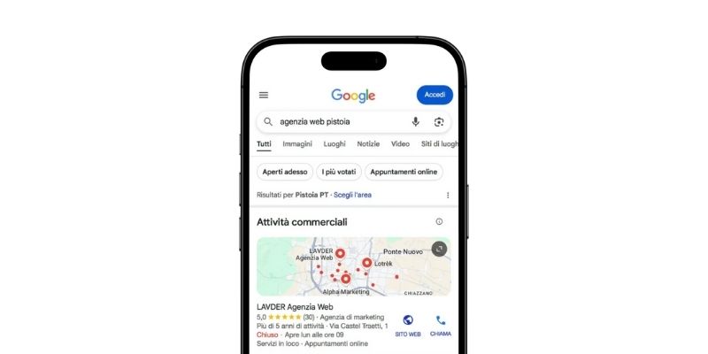 telefon cu o căutare pe Google Maps
